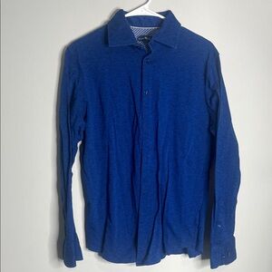 Stone Rose Men's Royal Blue Long-Sleeve Button-Up Shirt